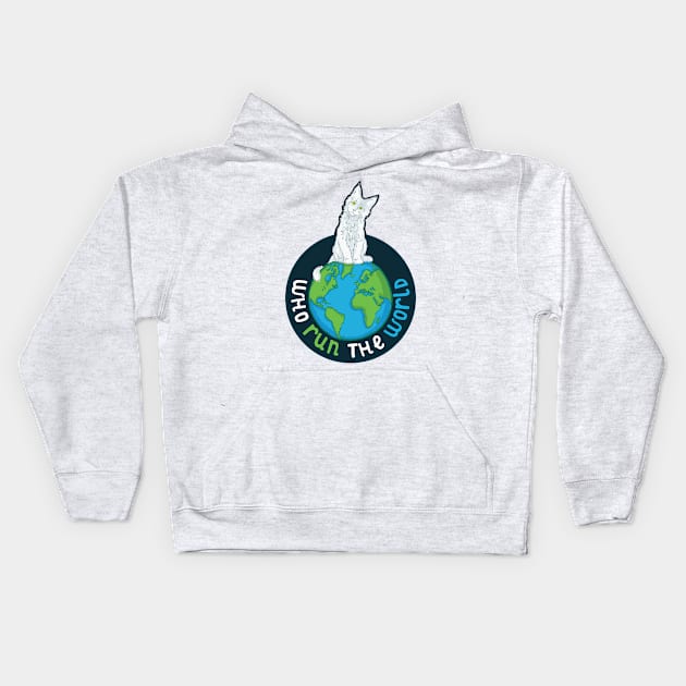 Cats Run the World Kids Hoodie by polliadesign